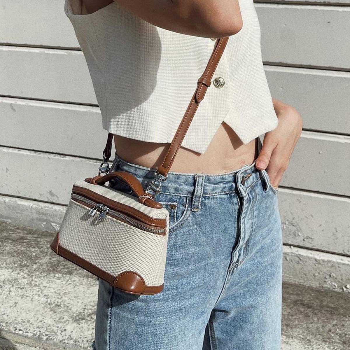 CASUAL VERSATILE SMALL SQUARE BAG HANDBAG_CWAB1943