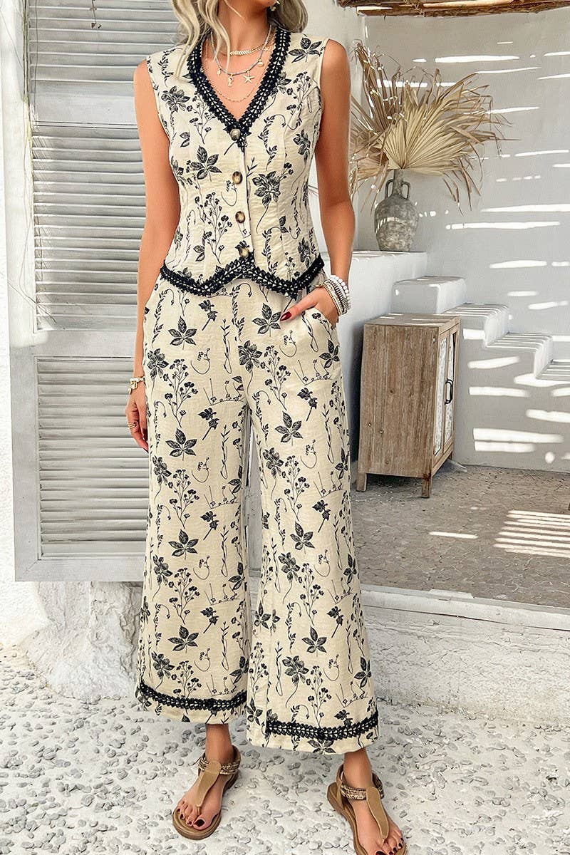 CWSS1183_SPRING AND SUMMER BOHEMIAN PRINT LACE SET