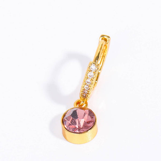 December Birthstone Diamond Zircon Stud Earrings