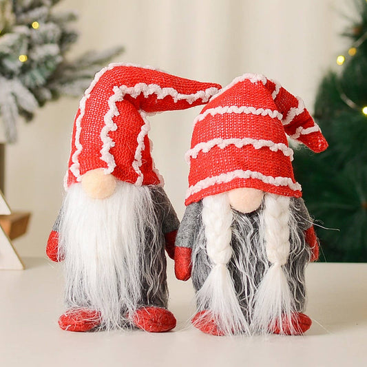CHRISTMAS DECORATIONS ICE CREAM HAT DWARF FIGURINE