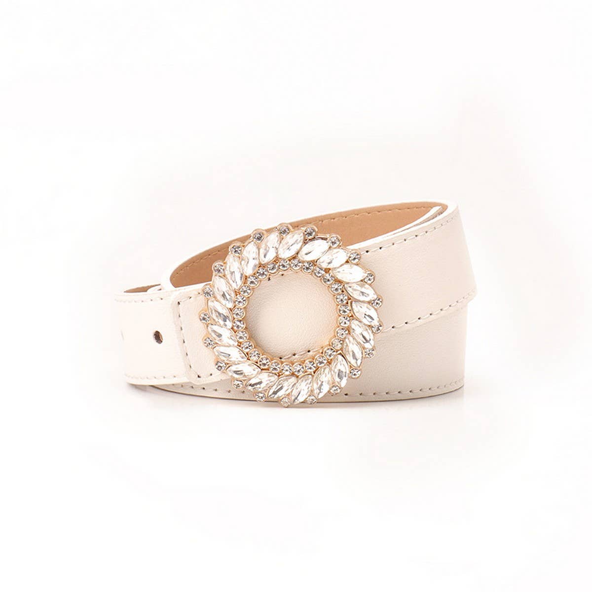 CLASSIC RHINESTONE BUCKLE BELTS FOR WOMEN_CWABE0390