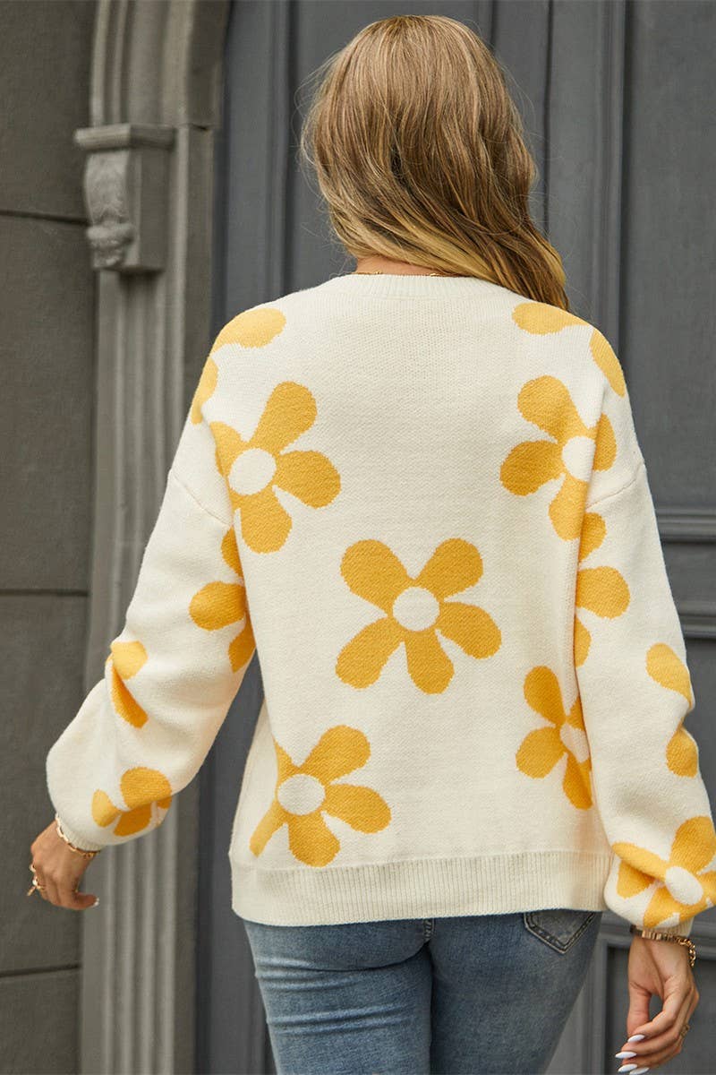 CWOSWL1658_Crew Neck Long Sleeve Pullover Sweater