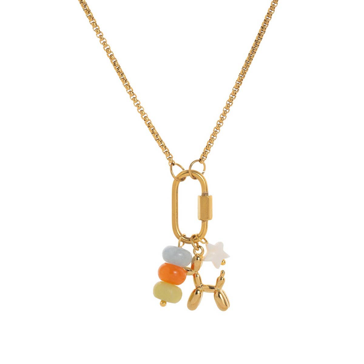 PERSONALIZED CREATIVE STAINLESS STEEL NECKLACE_CWMM3922