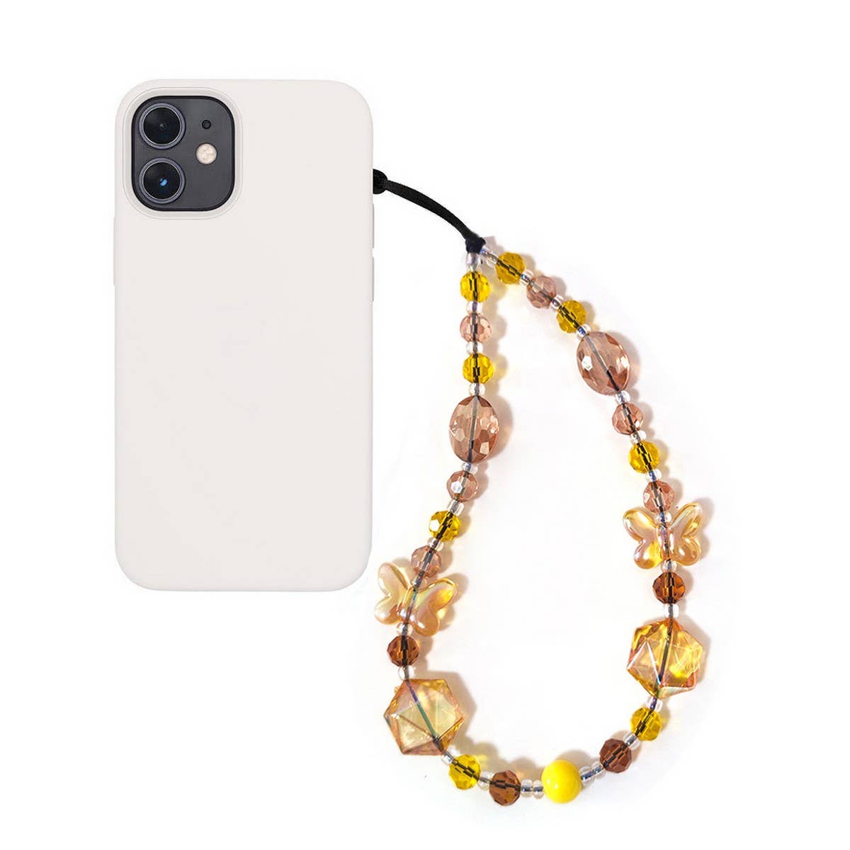 CWMM8716_CRYSTAL BEADED WRISTBAND CELL PHONE STRAP