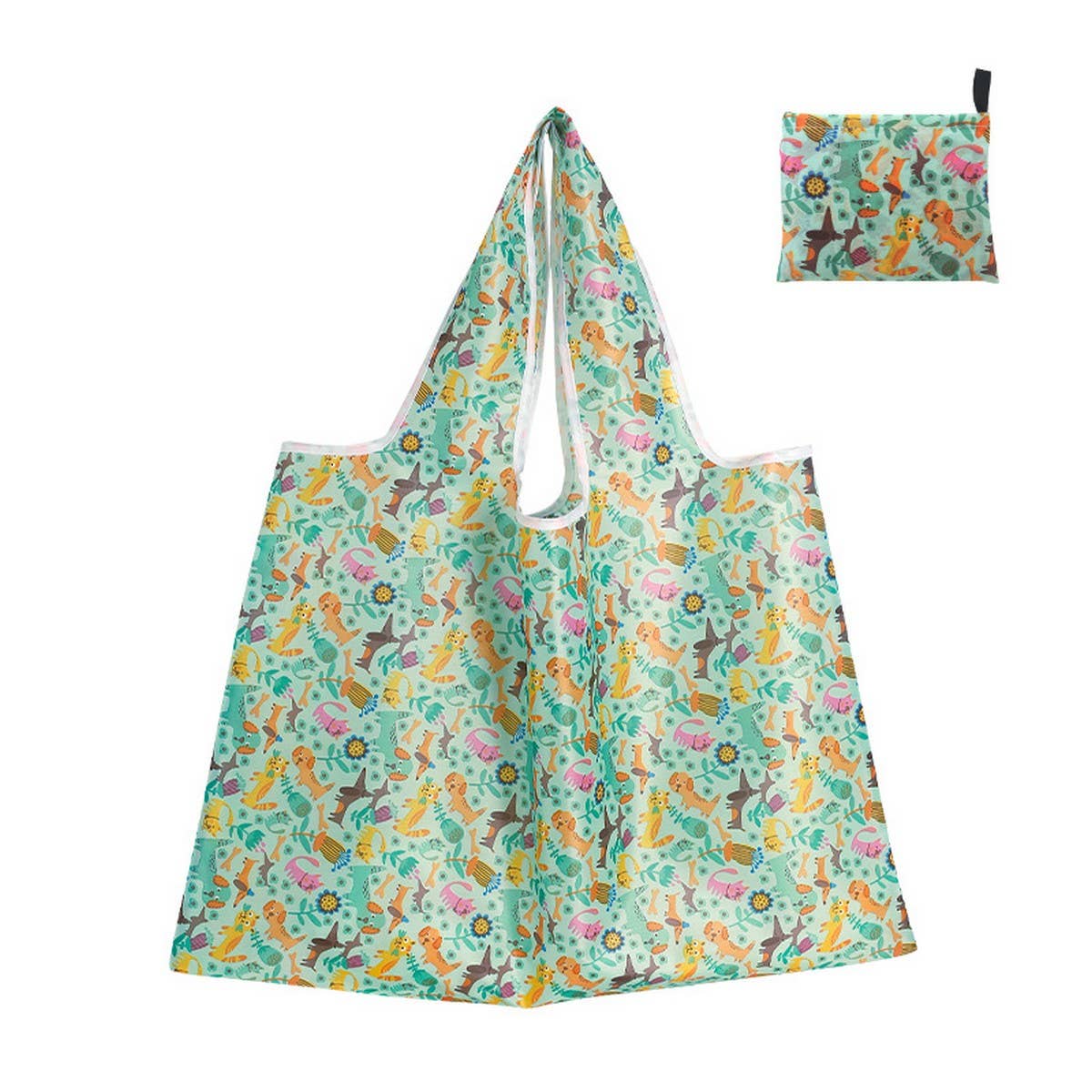 LARGE CAPACITY OXFORD CLOTH FOLDING SHOPPING BAG_CWAB3462