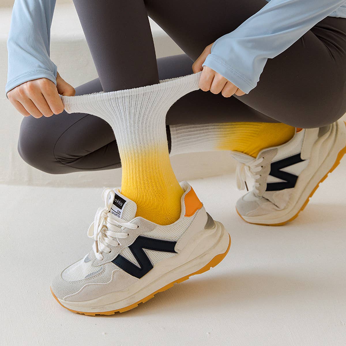 WOMEN NON-SLIP TIE-DYED YOGA SOCKS
