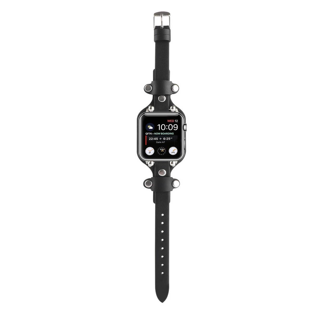 APPLE WATCH9-1 RIVET LEATHER STRAP_CWWW0044