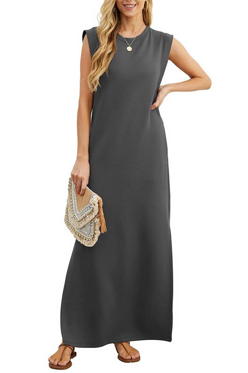 CWDMD01054_WOMEN'S SUMMER CASUAL LOOSE LONG DRESS