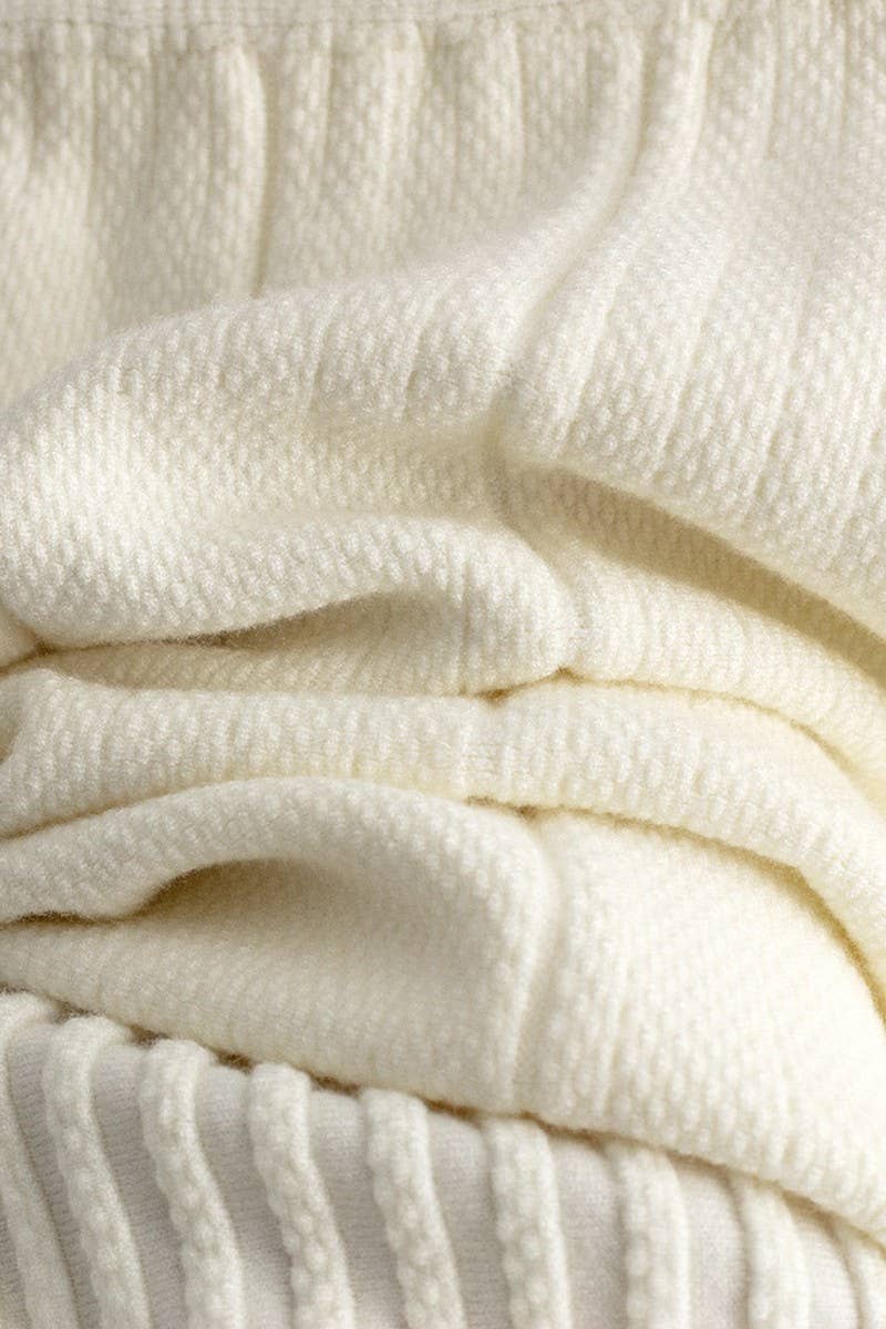 CWBMS00485_HIGH WAIST SOLID KNIT PLEATED MIDI SKIRT