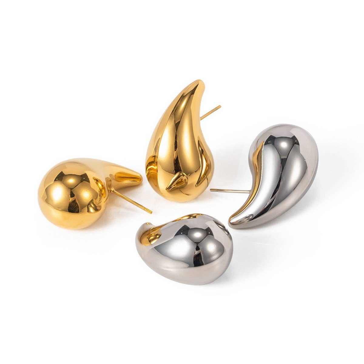 HYPOALLERGENIC GOLD-PLATED DROP EARRINGS