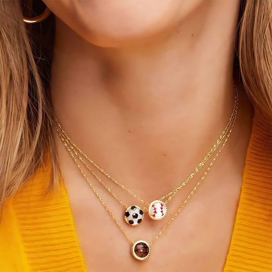 Football Basketball Small Pendants Sports Necklace