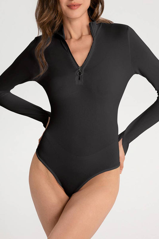 CWSJS1547_FASHION CASUAL LONG SLEEVE TIGHTS JUMPSUIT