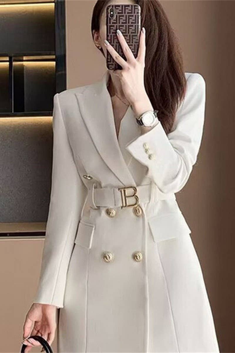 CWOBL00205_NEW SPRING FRENCH STYLE DOUBLE-BREASTED SUIT JACK