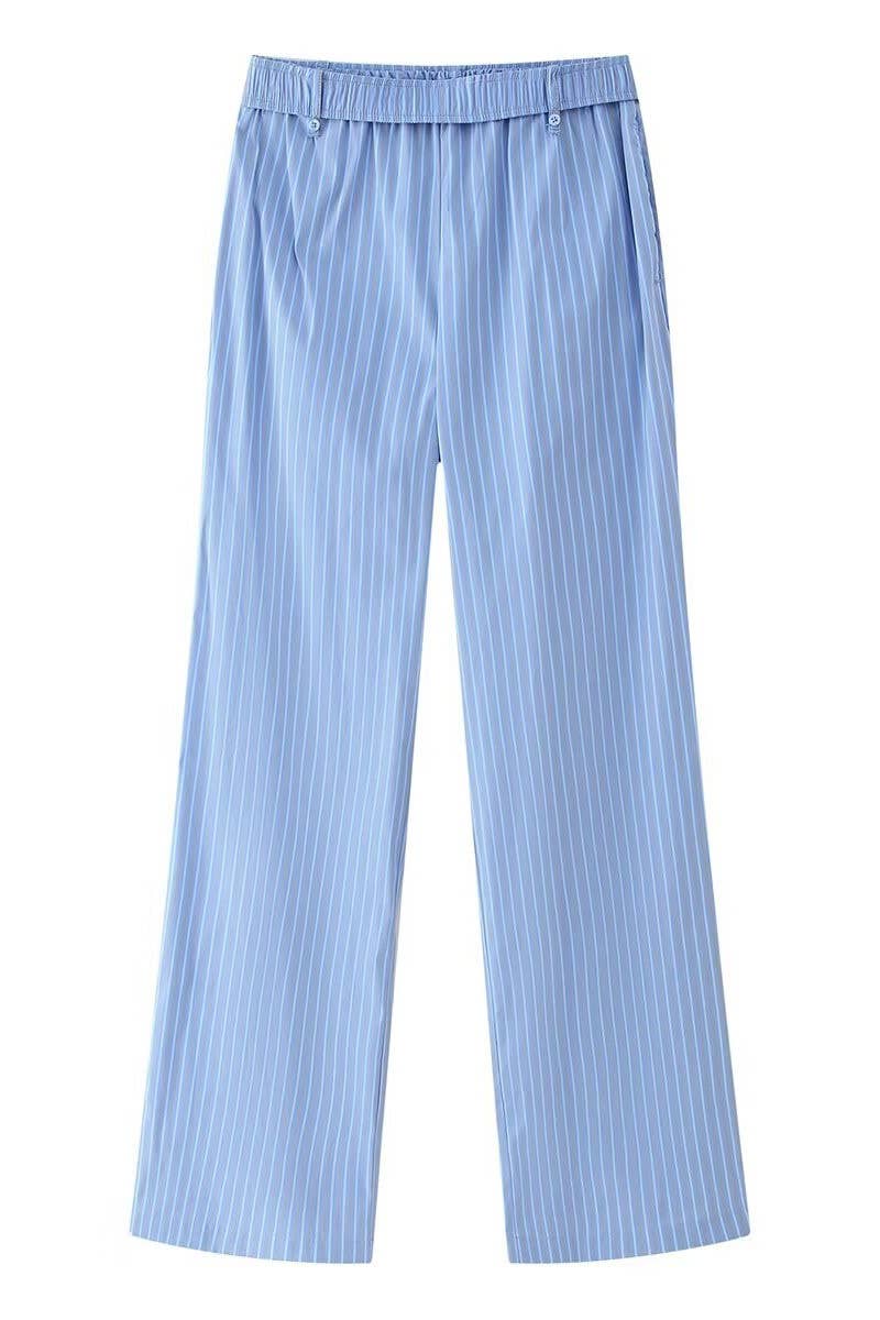 CWSBSSL0153_NICHE HIGH-END STRIPED VEST TOP + PANTS SET