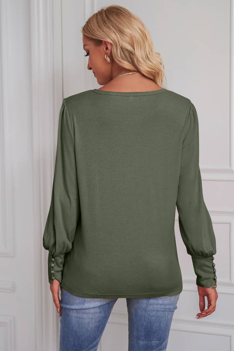 CWTBLL2609_WINTER LONG SLEEVE CREW NECK LOOSE TOP