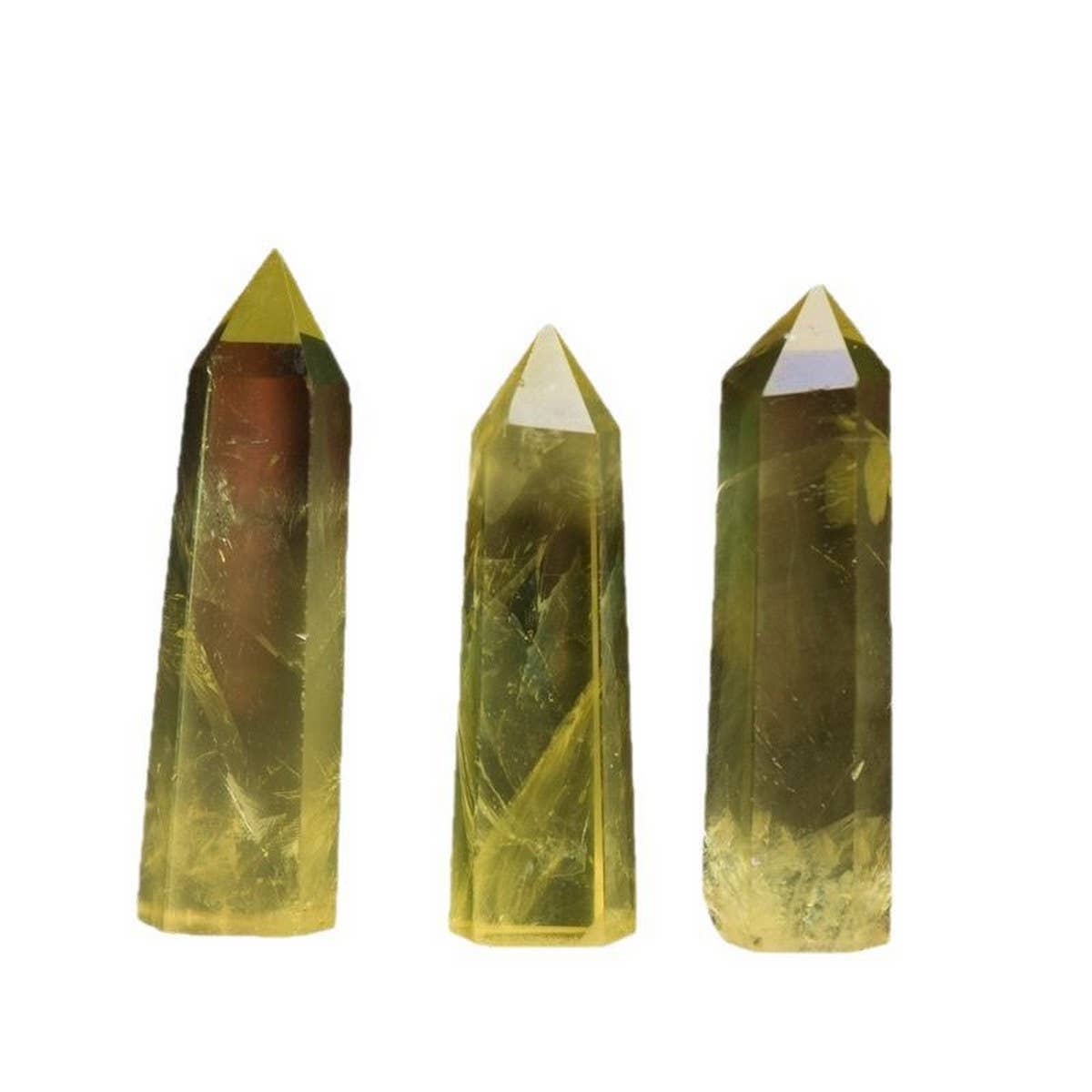 Citrine Crystal Point Hex Tower
