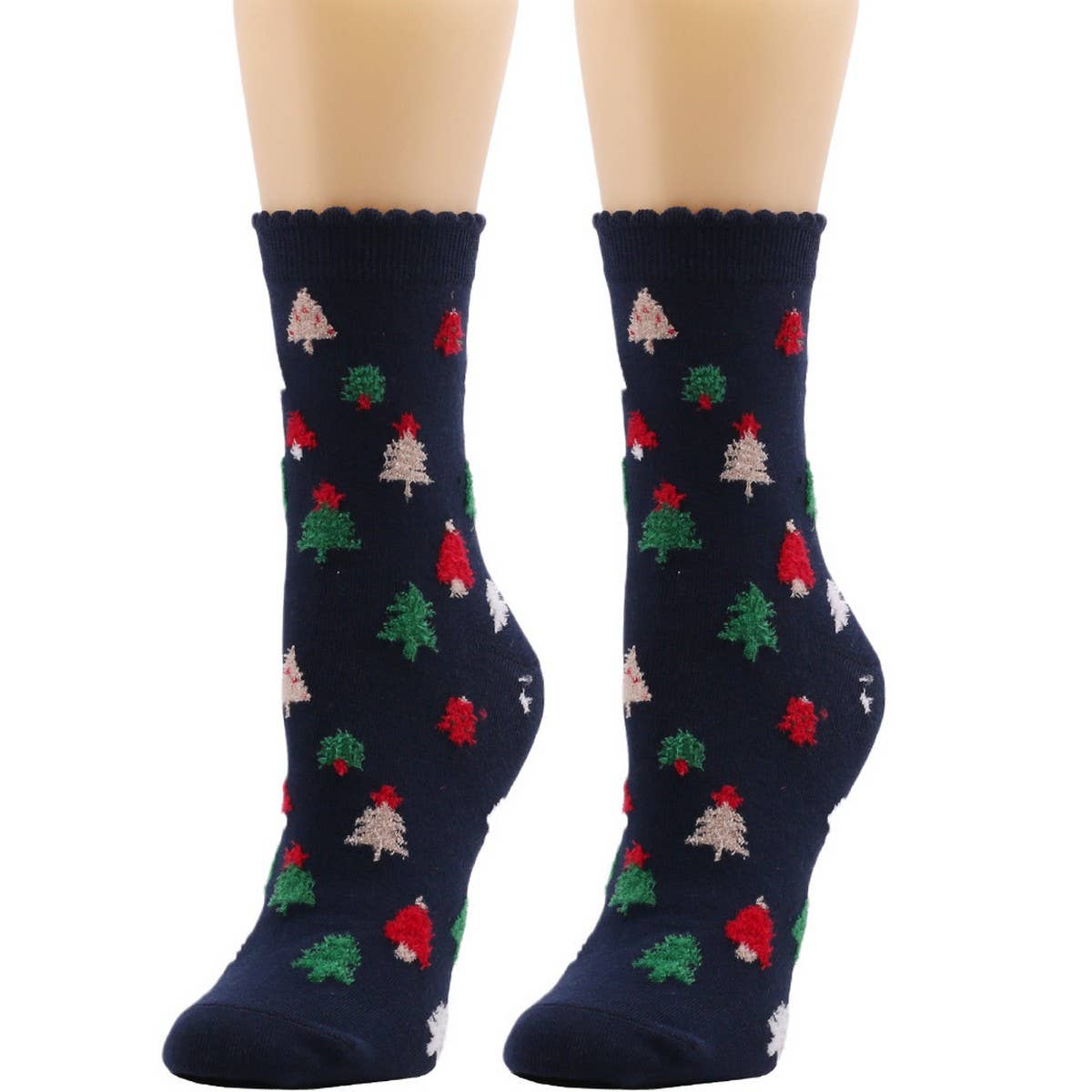 CWMS02687_CHRISTMAS WOMEN KNEE HIGH HOLIDAY SOCKS