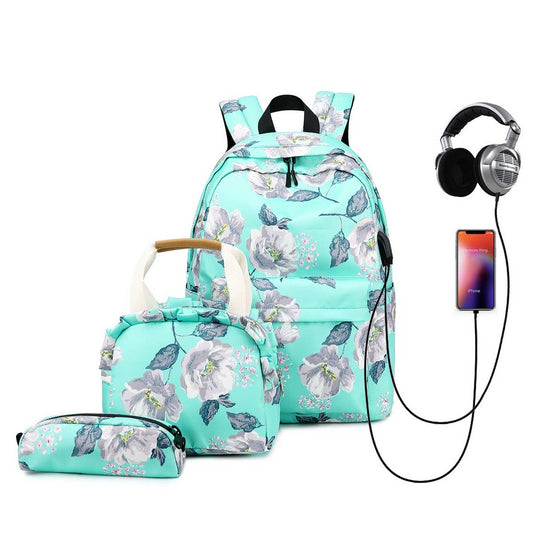 Backpacks for School?“Floral Oxford Large Capacity_CWAB5512