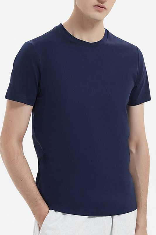 CWTBLS1784_MEN'S HIGH-END ROUND NECK SHORT SLEEVED T-SHIRT