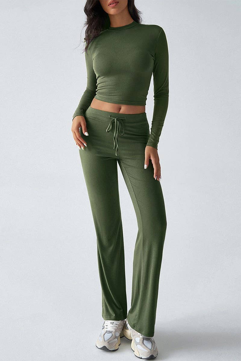 CWSTB00440_SPORTS YOGA LONG SLEEVE TEE AND PANTS SET