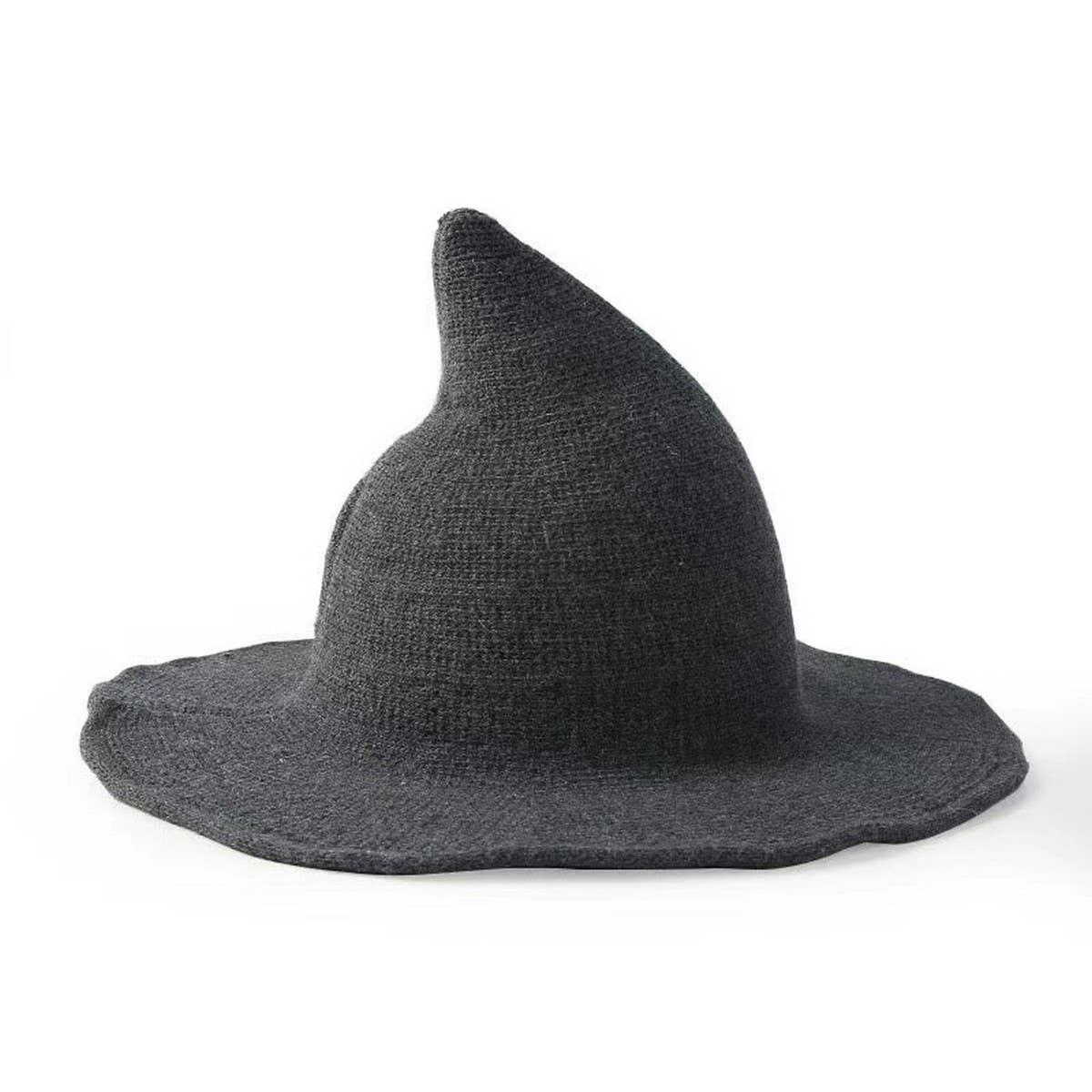 CWAH1677_Halloween Personality Knitted Hip Hop Witch Hat