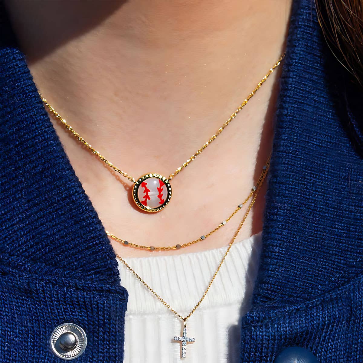 Football Basketball Small Pendants Sports Necklace