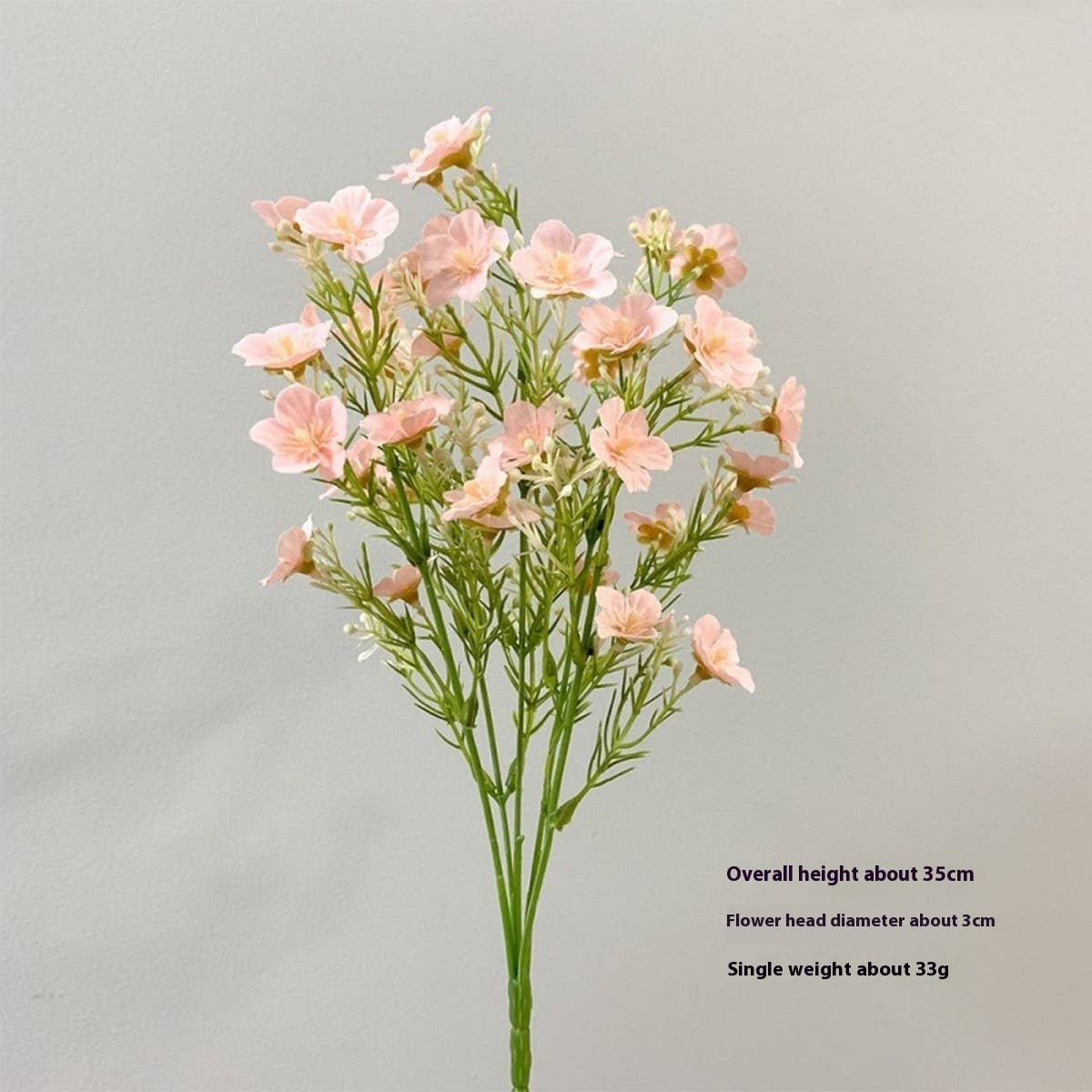 Colorful Gypsophila Spray with 6 Branches Faux
