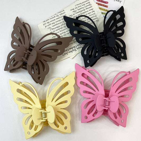 Frosted Acrylic Butterfly Claw Clip for Women
