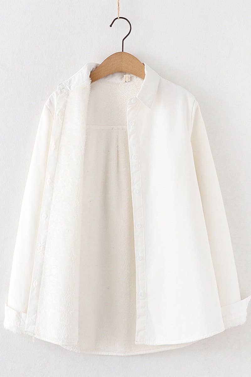 CWTSTL2246_PLUSH PURE COTTON LITERARY FRESH LONGSLEEVE SHIRT