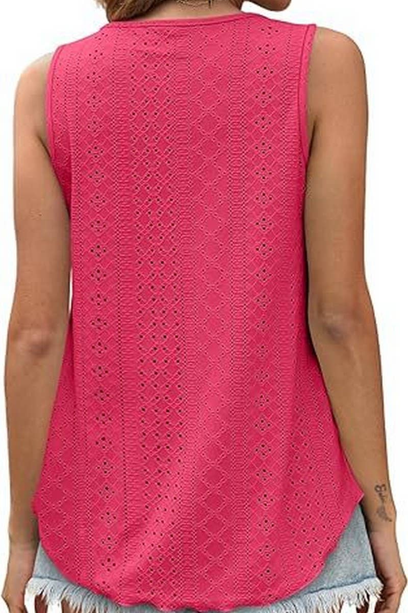 CWTTSL0235_Round Neck Sleeveless Knit Top