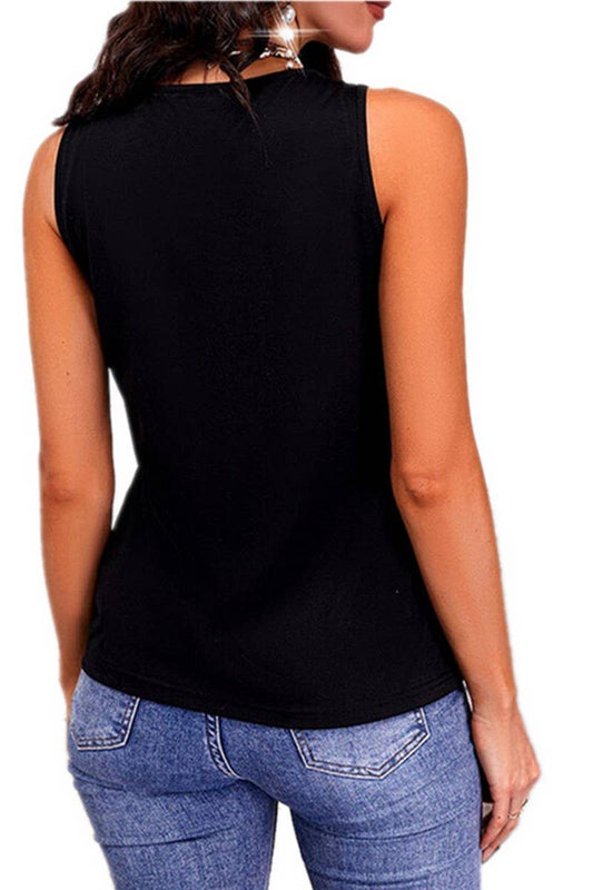 CWTTK0732_SOLID COLOR SEQUIN SLEEVELESS TANK TOP