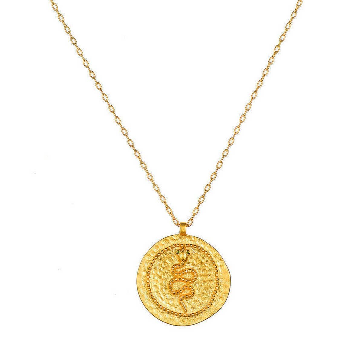 Sun and Moon Double Layered Evil Eye Necklace