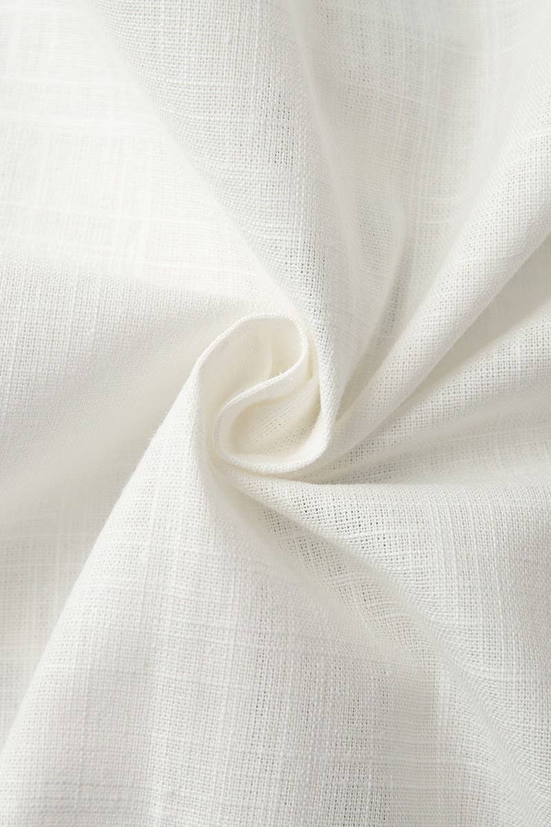 CWSTB1813_COTTON TIE-FRONT CARDIGAN & SHORTS SET