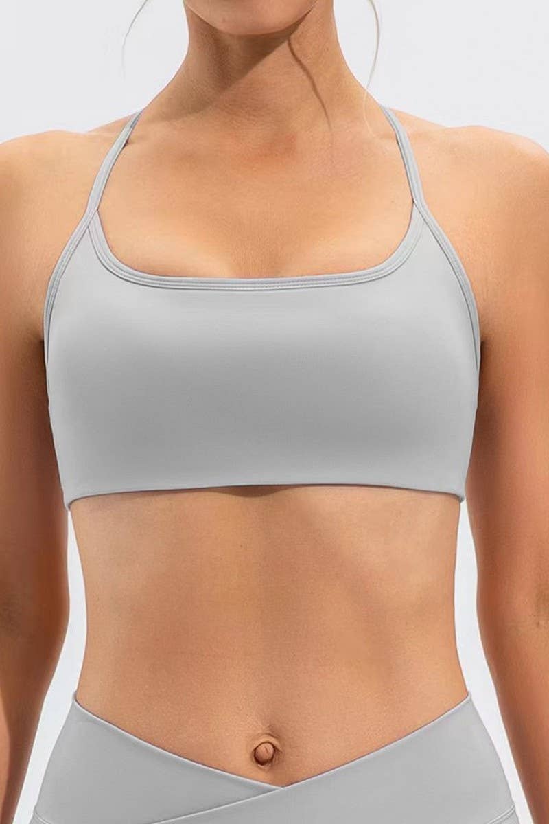 CWTTK0413_SOLID COLOR CASUAL YOGA SPORT BRA VEST TOP