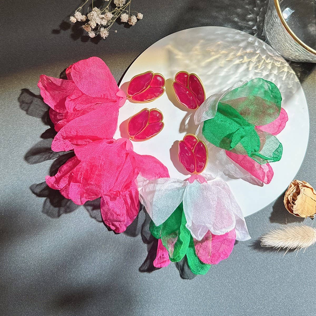Boho Floral Earrings ??Original Handmade Design_CWMM6181