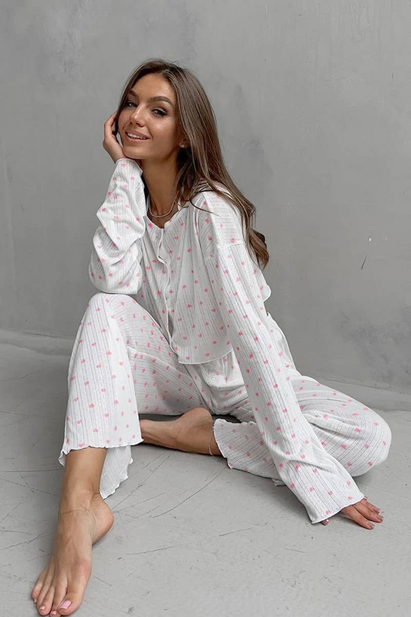 CWSPJ0293_PRINTED LONG-SLEEVED TROUSERS HOME WEAR SET