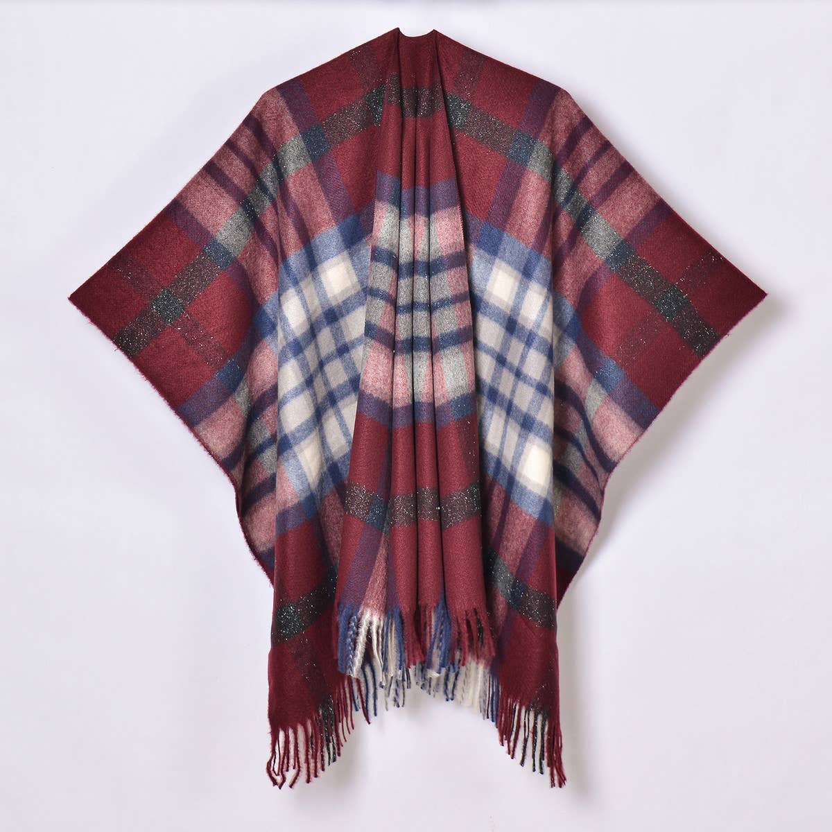 Reversible Plaid Faux Cashmere Scarf ? Winter Wrap