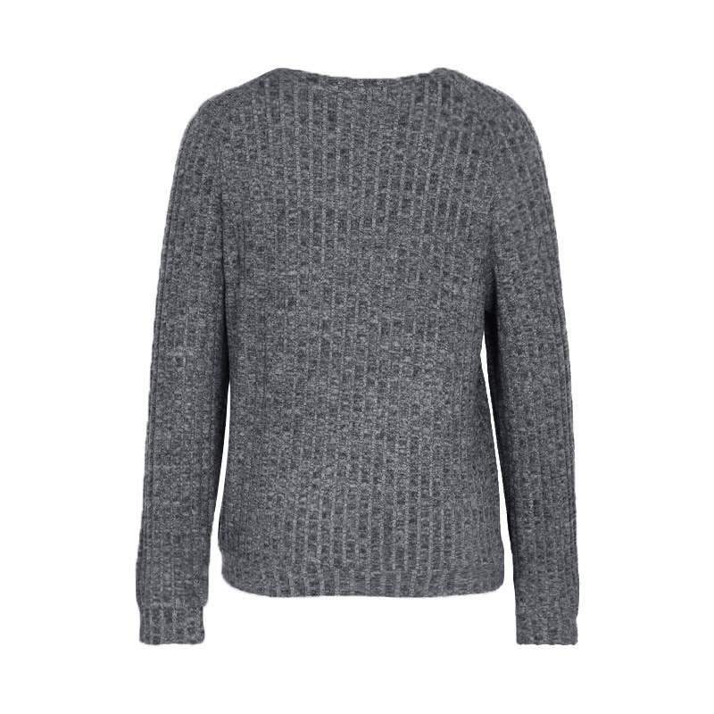 CREW-NECK PULLOVER STYLE KNITTED JACQUARD HOODIE