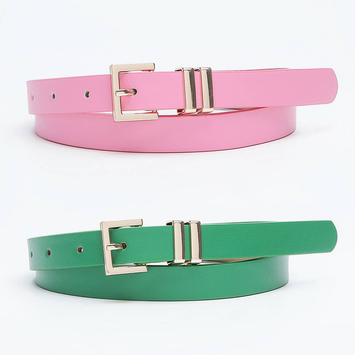 SIMPLE ALL-MATCH DRESS WITH SLIM WAIST BELT_CWABE0593