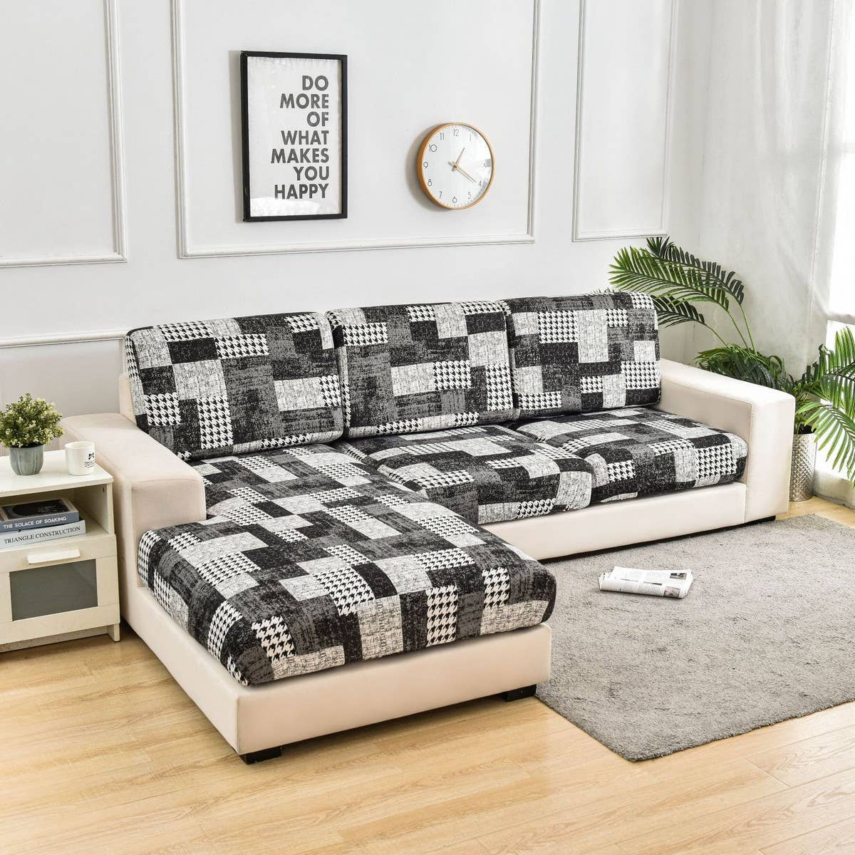 Stretch Printed Sofa Cover, Full Wrap Design_CWMM8308