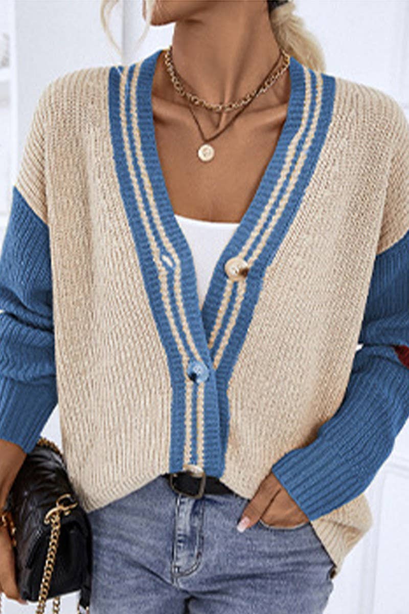 CWOSWL1725_Button Down Long Sleeve Casual Cardigan Sweater