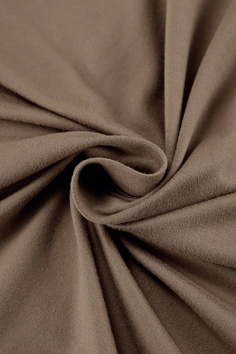 CWSPJ0322_KNITTED V-NECK LONG-SLEEVED TROUSERS PAJAMA SET