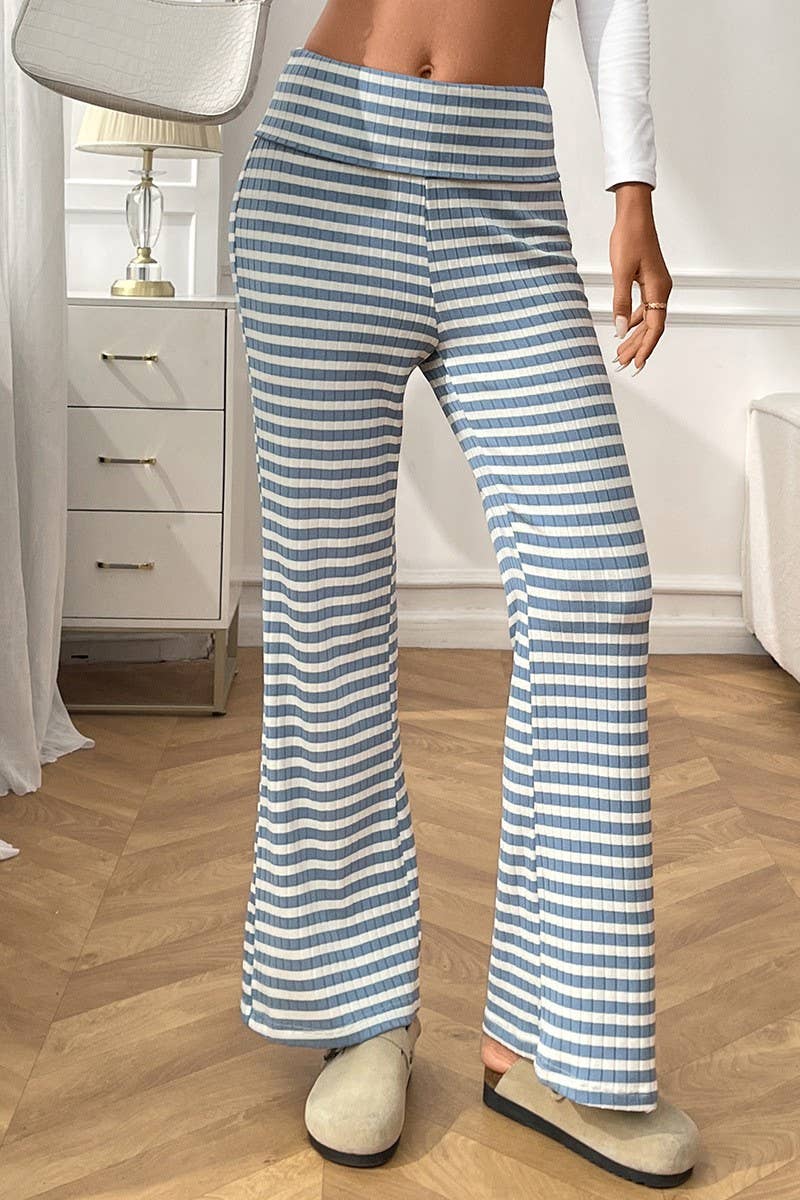 CWBLP00970_CASUAL STRAIGHT-LEG STRIPED LOUNGE PANTS