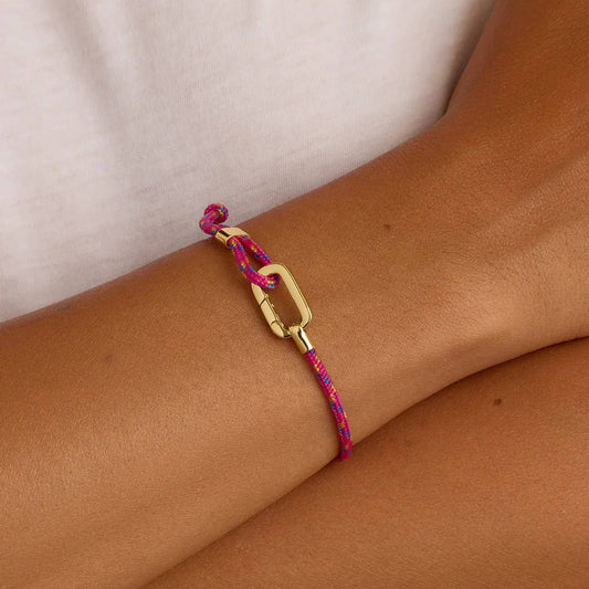 Adjustable Color Cord Bracelet??D Steel Couple Set_CWMM6963