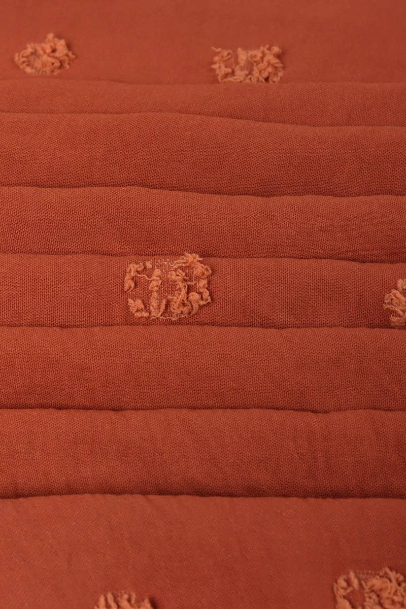 CWDMD2141_V-NECK HIGH-WAISTED LACE-UP DRESS