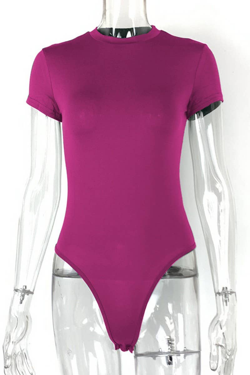 CWSJS1371_SUMMER NEW CASUAL SHORT-SLEEVED TIGHTS