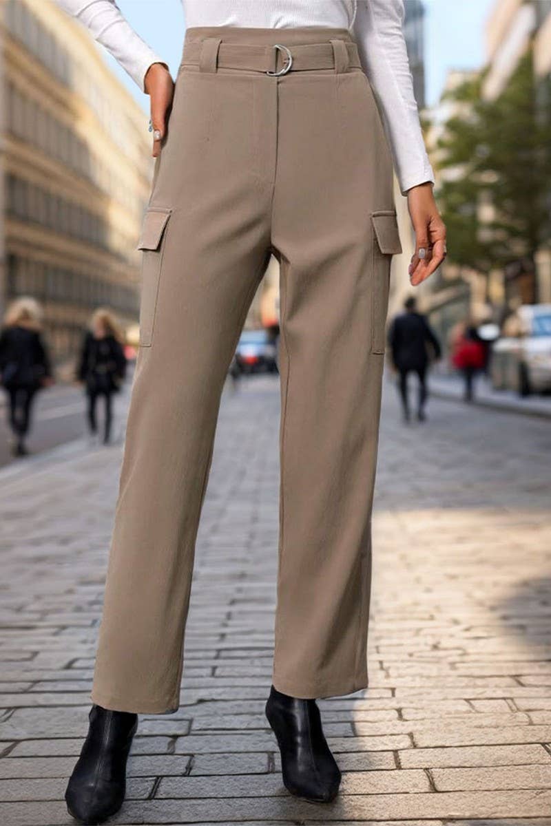 CWBLP0695_STYLISH CASUAL WITH POCKETS PANTS