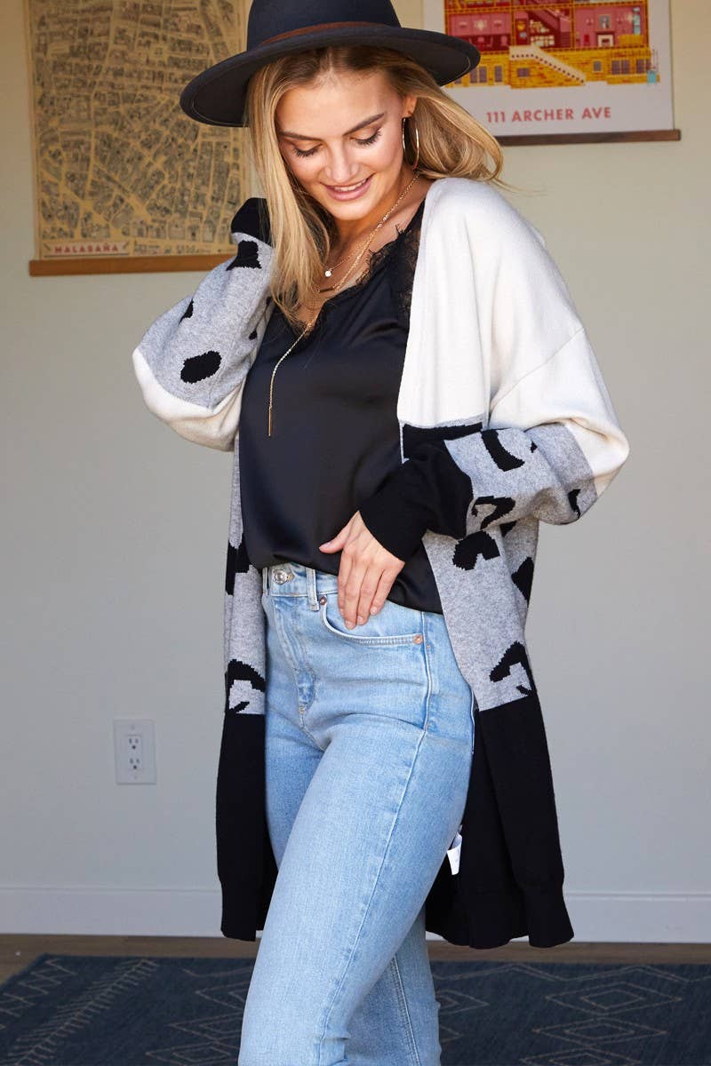 CWOCAL173_LONG SLEEVE ABSTRACT COLOR BLOCK CARDIGAN