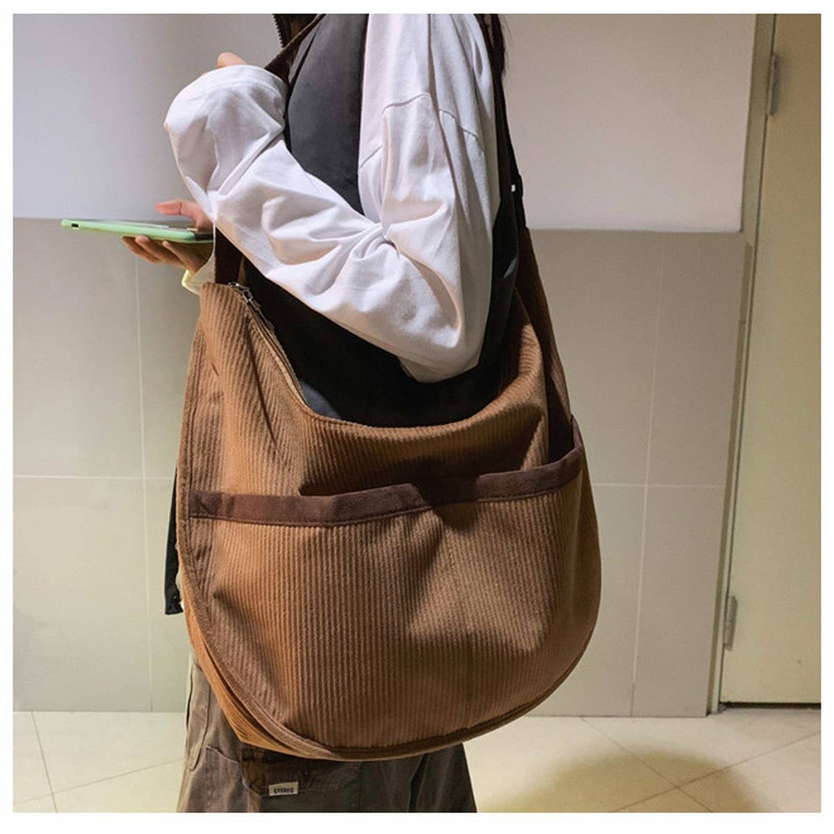 CWAB1960_SIMPLE ART STYLE CROSSBODY BAG