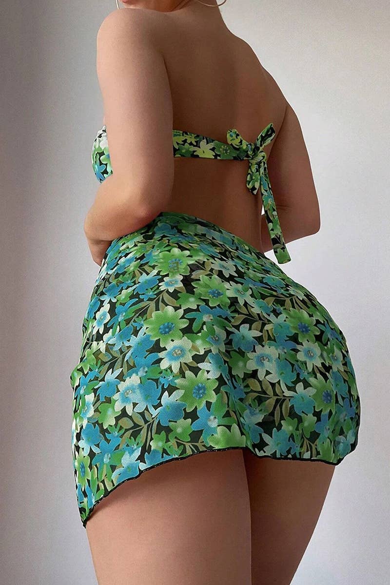 CWMW0796_METAL U-SHAPED THREE PIECE SWIMSUIT SET